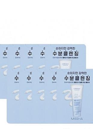 Увлажняющая пенка missha super aqua ultra hyaluron miceller cleansing foam 1 мл.