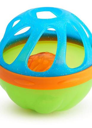 Игрушка для ванны munchkin мячик грызун (силиконовый) синий с зеленым и оранжевым