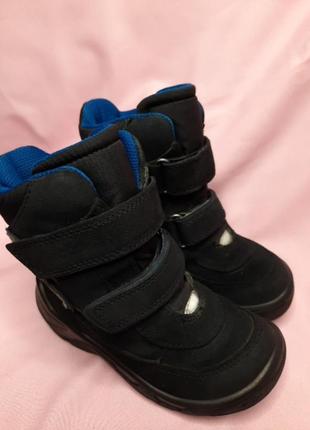 Зимние теплые детские термо ботинки сапоги нубук ecco p.274 фото