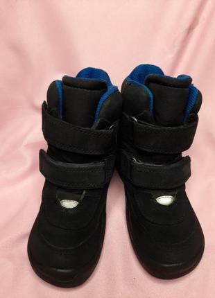 Зимние теплые детские термо ботинки сапоги нубук ecco p.271 фото