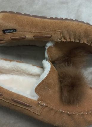 Тапочки домашние осень-зима замш овчина жен.39р.ugg австрии4 фото