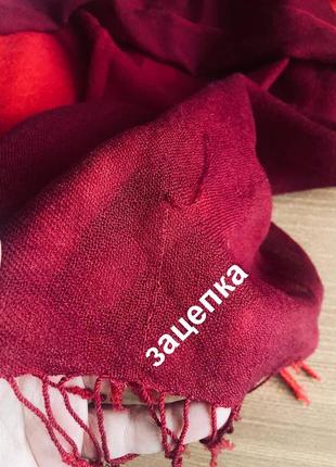 Градуйований палантин, шарф / pashmina / 100% кашемір / непал.10 фото