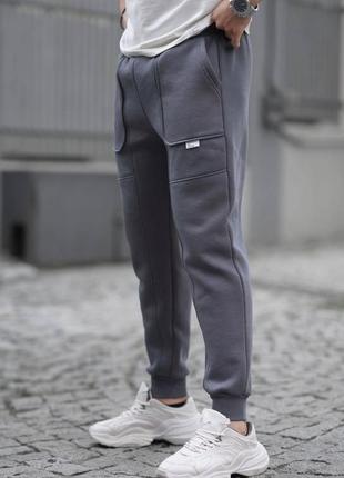 Мужские спортивные штаны карго на флисе в расцветках рр 46-56