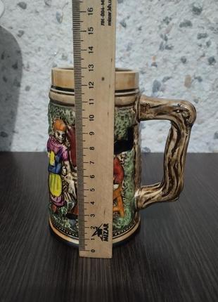Кухоль кружка бокал для пива сюжетний вінтаж