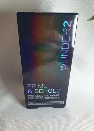 Профессиональный праймер, для губ и глаз, wunder2 prime &amp; behold waterproof lip and eyeshadow primer for color cosmetics