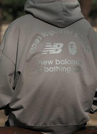 Худи new balance x bape