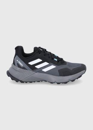 Кросівки чоловічі adidas terrex soulstride trail running shoes black/grey fy9256