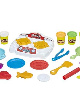 Ігровий набір hasbro play-doh кухонна плита з пластиліном