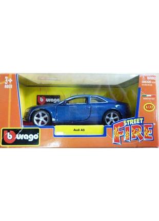 Модель машинки синий металлик audi a5 blue 1:32 bburago ol32865