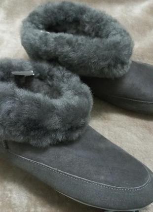 Тапочки ботинки домашние замш овчина жен.37р. ugg австрии