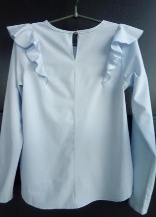 Нарядная блуза с воланами5 фото