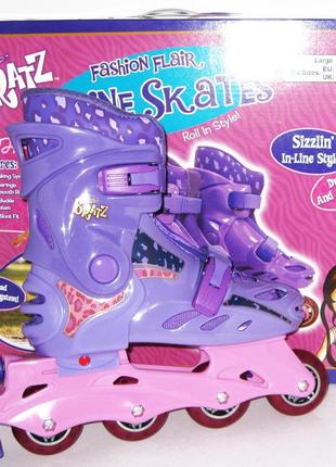 Раздвижные ролики bratz in-line skates mga размеры 34-37