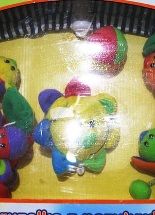 Карусель мобиль на кроватку музыкальная baby mix "африка"подвески - погремушки 5шт, заводная польша, 1301-13031 фото