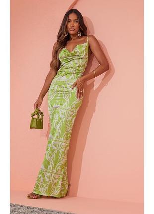 Яркое макси платье