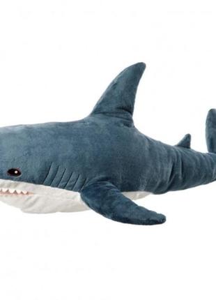 Мягкая плюшевая игрушка акула shark doll 60 см подушка акула подушка обнимашка1 фото