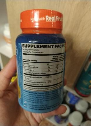 Детские жевательные пробиотики для улучшения пищеварения, для детей от 3&nbsp;лет, со...