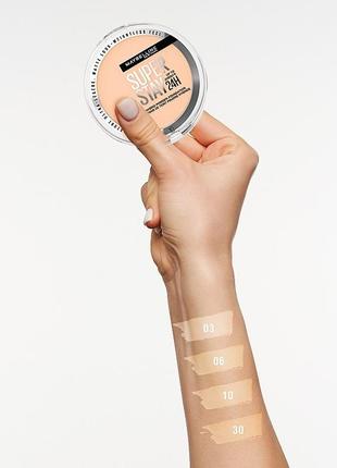 Maybelline new york superstay 24hr hybrid powder foundation стійка крем-пудра з тональним ефектом для обличчя тон 03 06 0101 фото