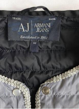 Пуховый жакет armani jeans4 фото