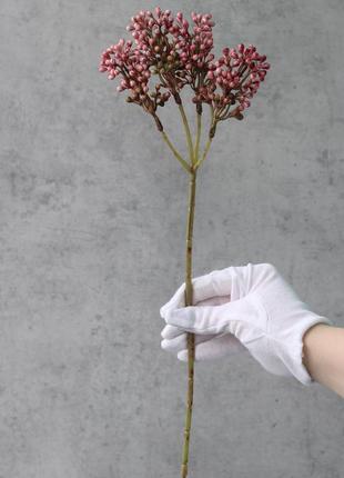 Искусственный букет с ягодами, цвет лиловый, 40 см. цветы премиум-класса для интерьера, декора, фотозоны2 фото