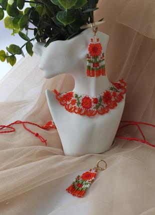Сережки з бісеру