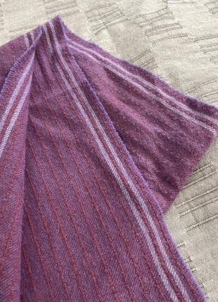 Качественный фиолетовый шарф из 100% шерсти от trussardi5 фото