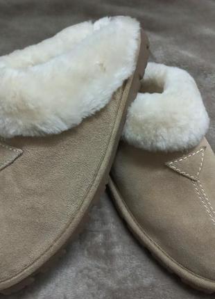 Тапочки домашние осень-зима замш овчина жен.39р. ugg австрии