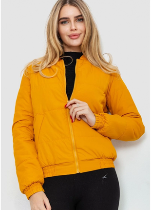 Куртка женская демисезонная, цвет горчичный