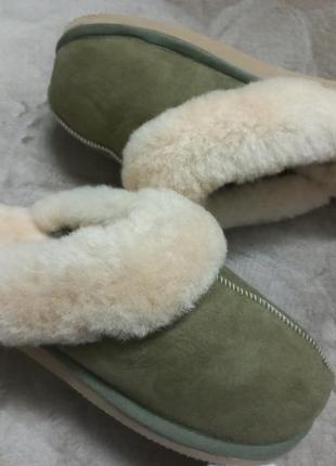 Тапочки домашние осень-зима замш овчина жен.40р.ugg австрии5 фото