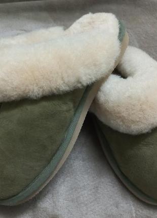 Тапочки домашние осень-зима замш овчина жен.40р.ugg австрии4 фото