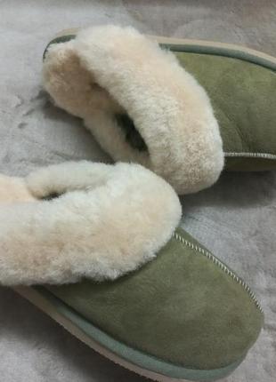 Тапочки домашние осень-зима замш овчина жен.40р.ugg австрии3 фото