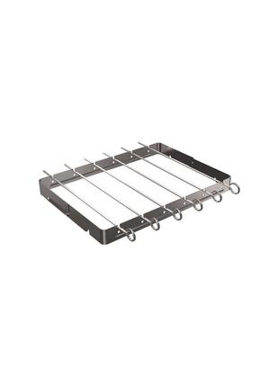 Мангал розкладний переносний для гриля з шампурами grill master сталевий