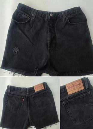 Джинсовые шорты с высокой посадкой