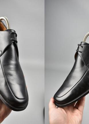 Чоловічі чорні туфлі оксфорди bally6 фото
