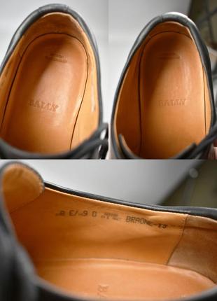 Мужские черные туфли оксфорды bally9 фото