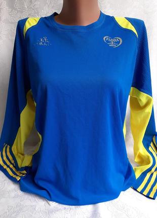 Лонгслив climacool футболка с рукавом кофта желто-синяя