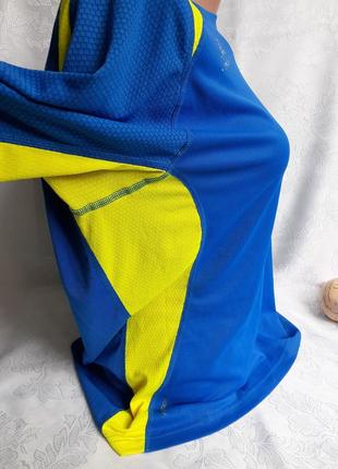 Лонгслив climacool футболка з коротким рукавом кофта жовто-синя7 фото
