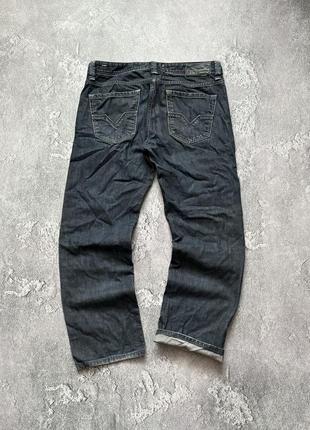 Diesel 32/34 larkee wash 0088z regular straight denim pant jean чоловічі джинсові штани джинси брюки чиноси темно сині дізель