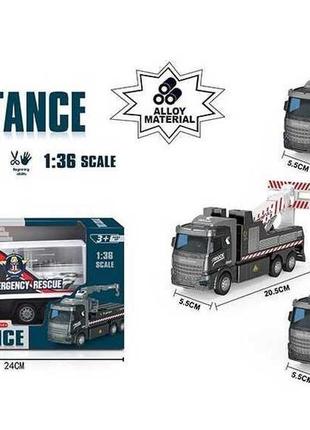 Спецтехника f 0818 a1-a эвакуатор, инерция, масштаб 1:36, в коробке