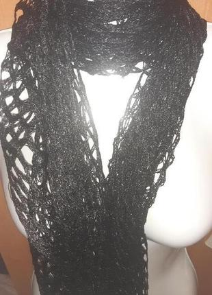 Оригінальний чорний шарф
