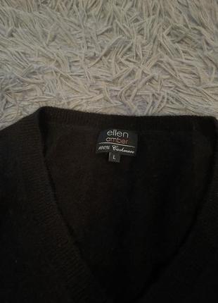Ellen amber 100% кашемир стильный базовый свитер джемпер2 фото