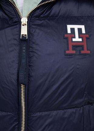 Синяя пуховая жилетка tommy hilfiger s оригинал5 фото