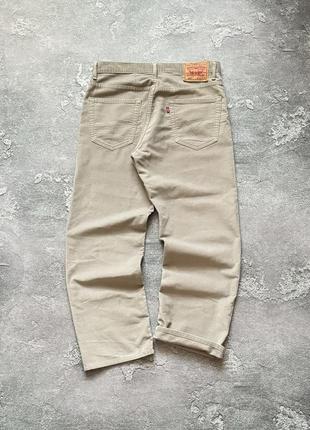 Levi’s levis 559 33/30 relaxed straight corduroy pant vintage чоловічі вінтажні чиноси бежеві брюки штани левіс левайс