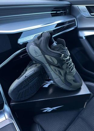 Мужские кроссовки reebok zig kinetica || army green black 41-428 фото