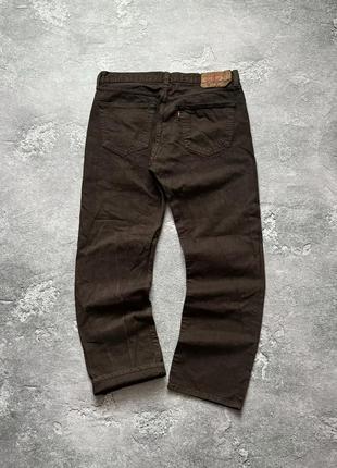 Levi’s levis 501 brown vintage denim pant trouser jean чоловічі вантажні коричневі джинси джинсові штани брюки чиноси левіс левайс