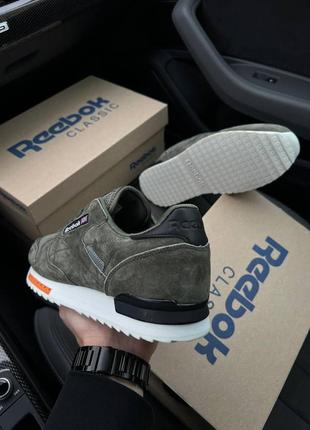 Мужские кроссовки reebok classic green white 41-43-44-45-466 фото