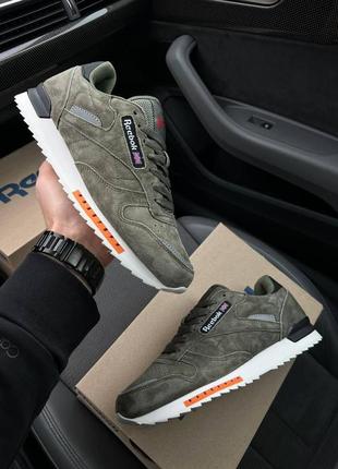 Чоловічі кросівки reebok classic green white 41-43-44-45-463 фото