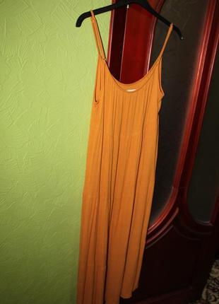 Длинный женский сарафан, вискоза, 14 размер, наш 50 от primark