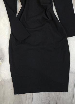 Женское черное платье футляр natali bolgar с длинным рукавом размер 38 (m)5 фото