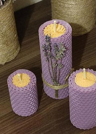 Набор свечей лаванда 🪻🪻🪻 3