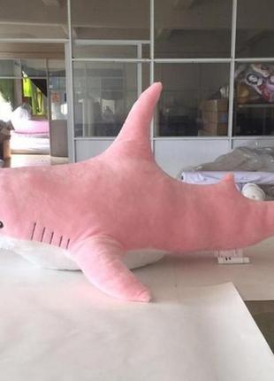 М'яка іграшка акула , подушка іграшка акула рожева  blahaj , подушки-антистрес ,  блохїй ікеа2 фото